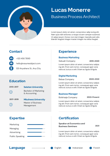 Business Process Architect Resume – Sample Format, Examples, Free Template