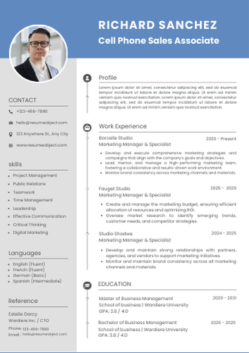 Cell Phone Sales Associate Resume – Sample Format, Examples, Free Template