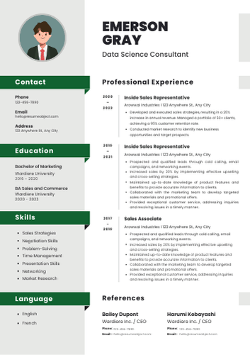 Data Science Consultant Resume