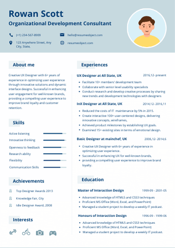 Organizational Development Consultant Resume Examples & Download Free Template