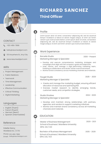 Third Officer Resume