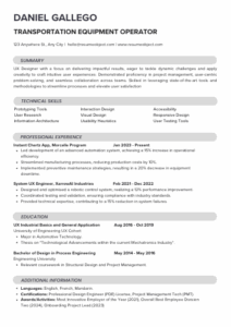 Backhoe Operator Resume Example Resumes - Resume Object