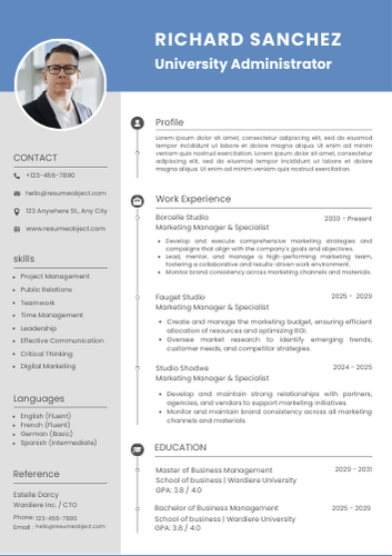 University Administrator Resume – Free Template, 30+ Examples