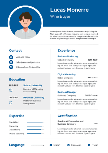Wine Buyer Resume