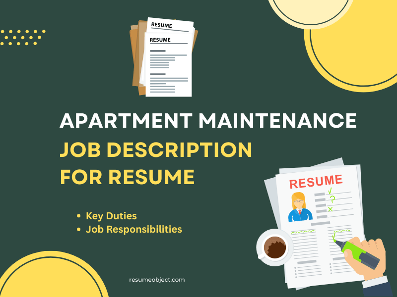 Apartment Maintenance Job Description for Resume in 2025 – Key Duties, Responsibilities