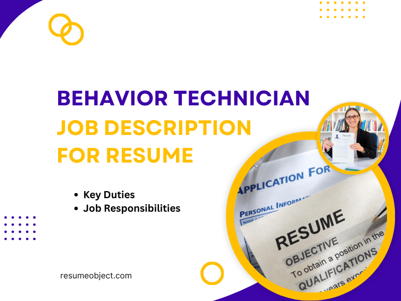 Behavior Technician Job Description for Resume
