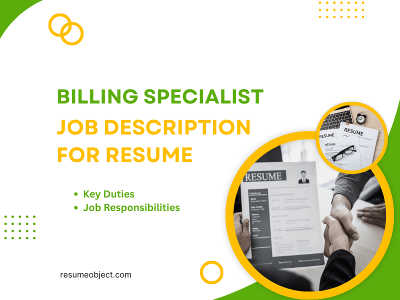 Billing Specialist Job Description for Resume