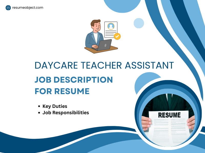 Daycare Teacher Assistant Job Description for Resume