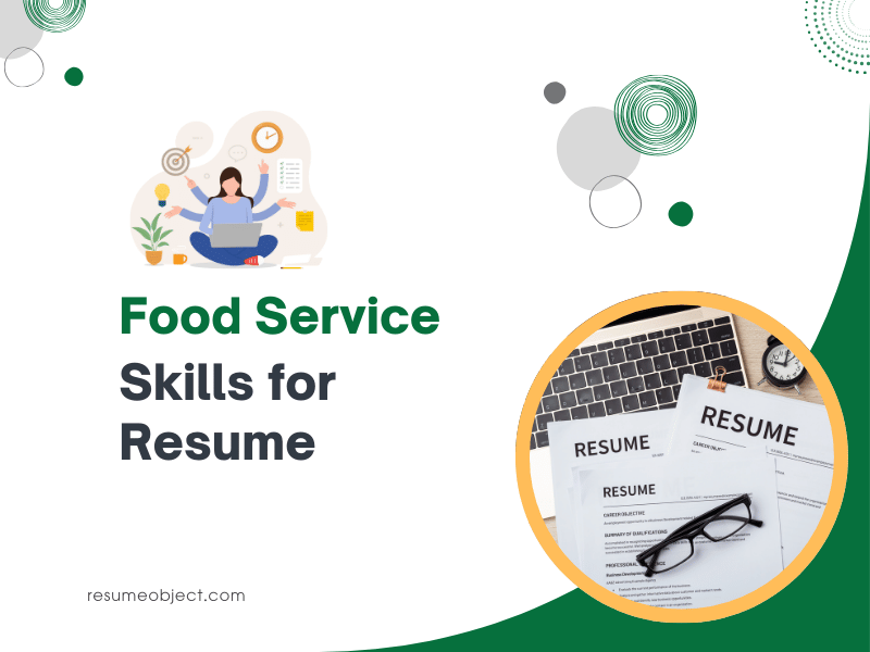 Food Service Skills for Resume