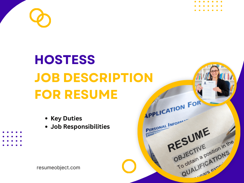 Hostess Job Description for Resume