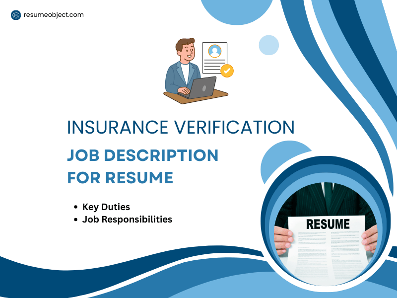 Insurance Verification Job Description for Resume