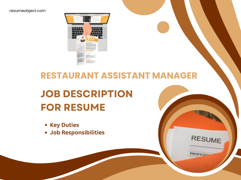 Restaurant Assistant Manager Job Description for Resume