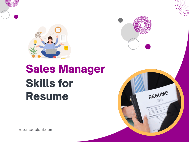 Sales Manager Skills for Resume