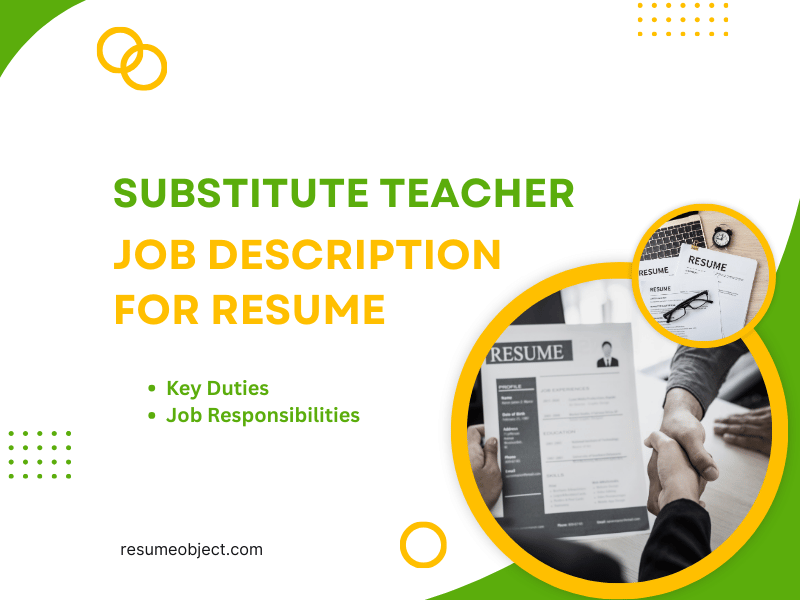 Substitute Teacher Job Description for Resume