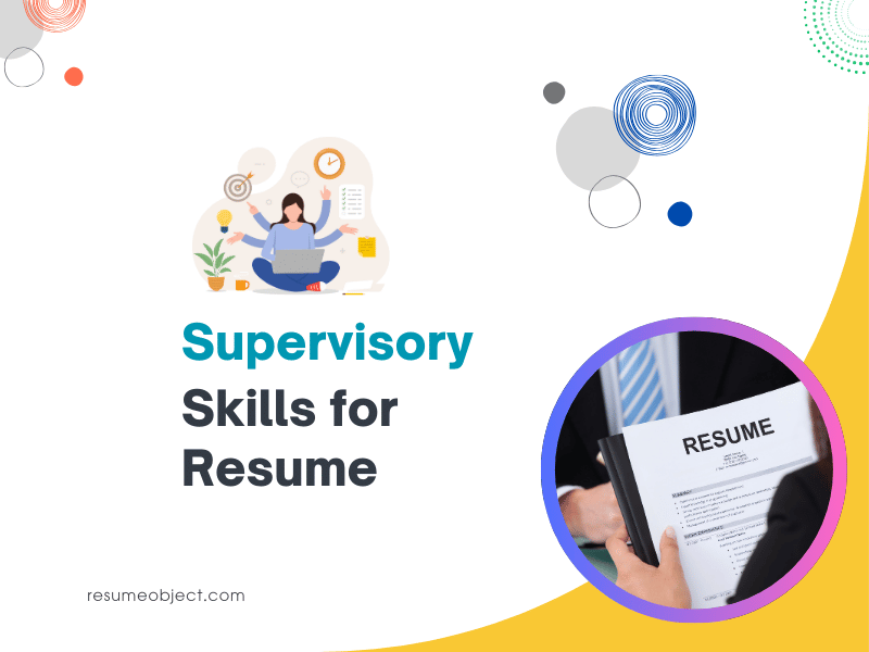 Supervisory Skills for Resume
